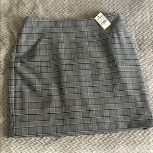 Gray Plaid Women's Skirt